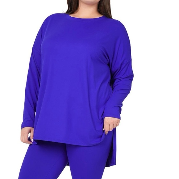 New!PLUS SIZE BRUSHED MICROFIBER LOUNGEWEAR SET SIZE 1X 2X 3X - Picture 2 of 4